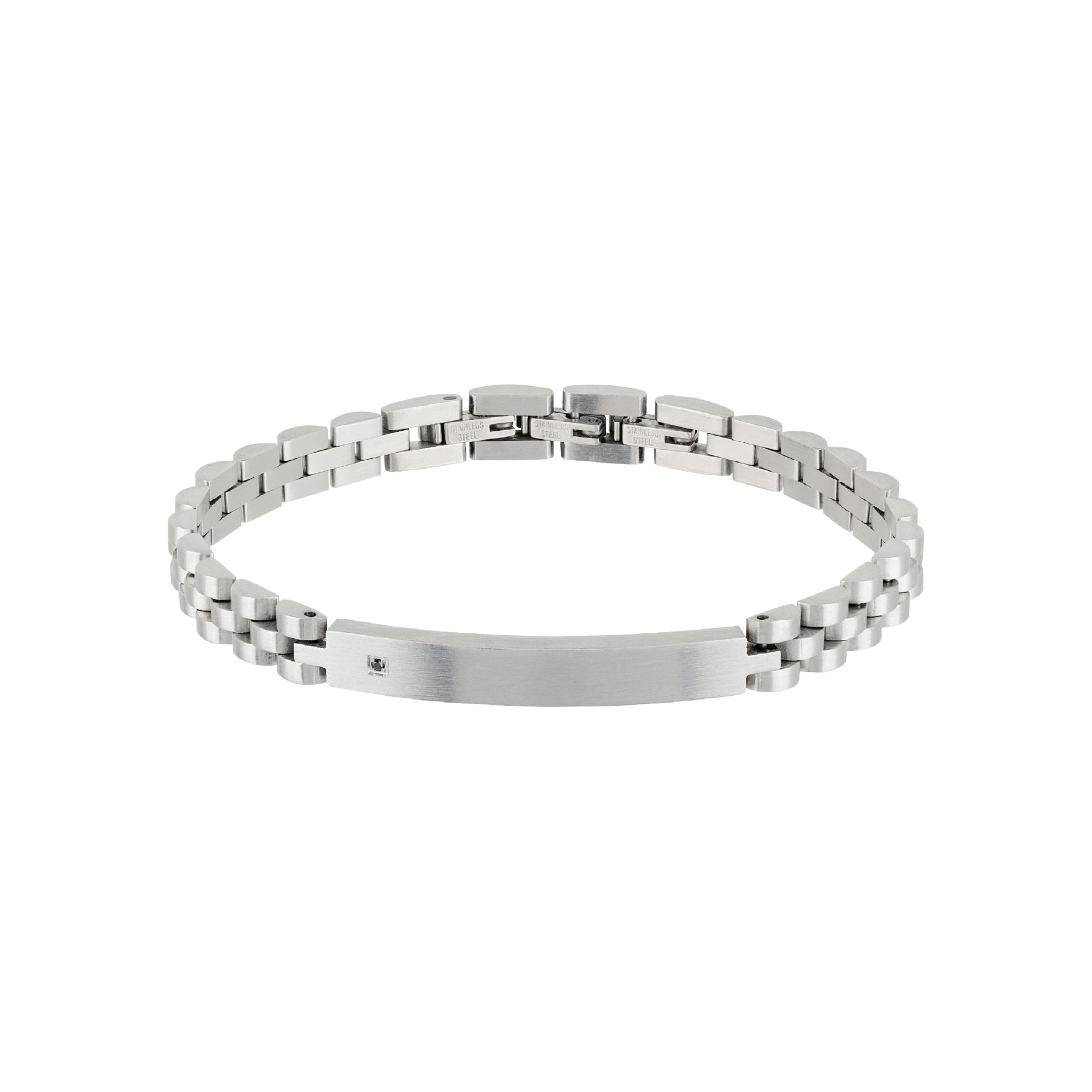 BLACK DIAMOND - EDELSTAHLARMBAND MIT KLEINEM SCHWARZEN NATURDIAMANTEN - TJ2399 | Breil