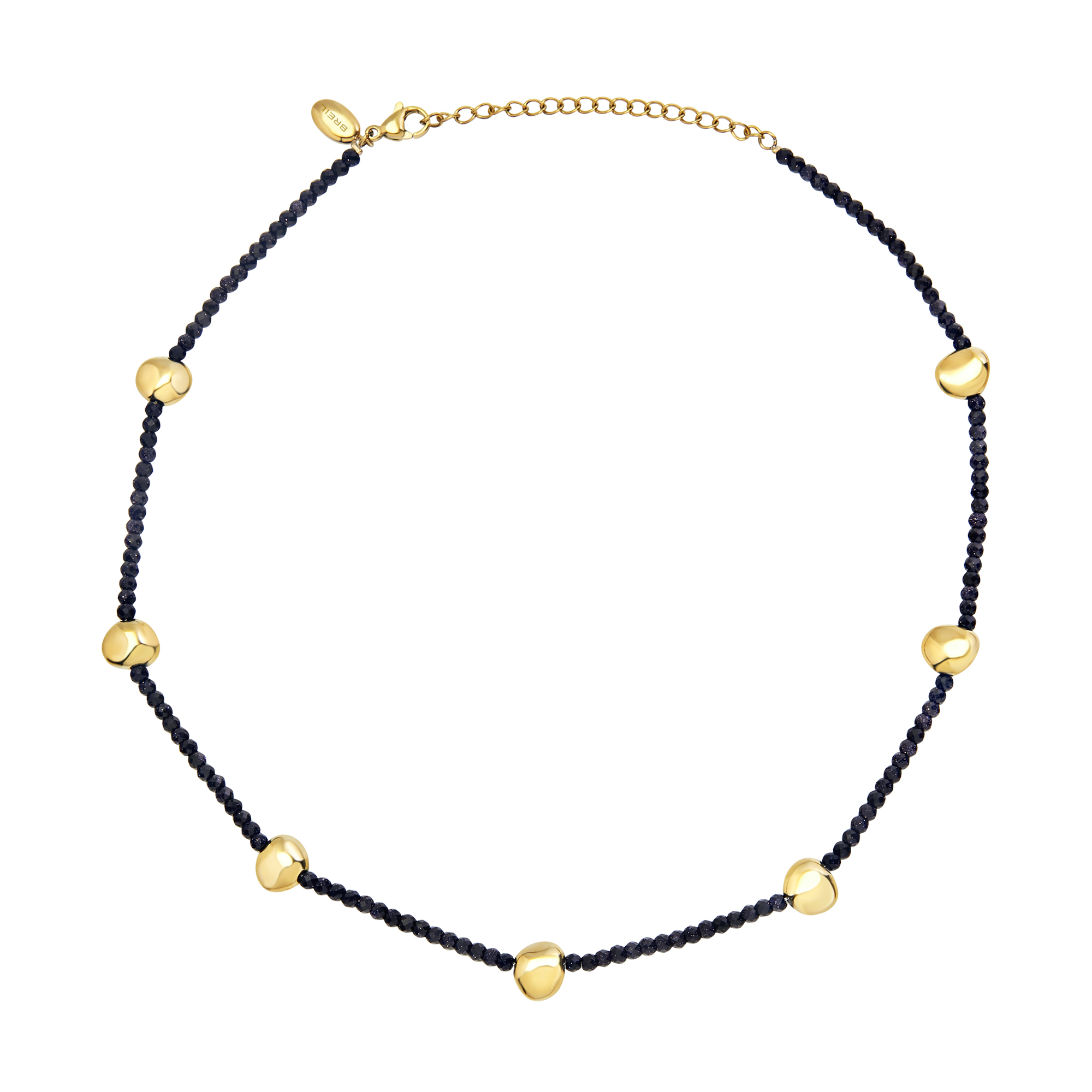 B ROCKS - HALSKETTE AUS SANDSTEIN UND GOLDFARBENEM STAHL - TJ3695 | Breil