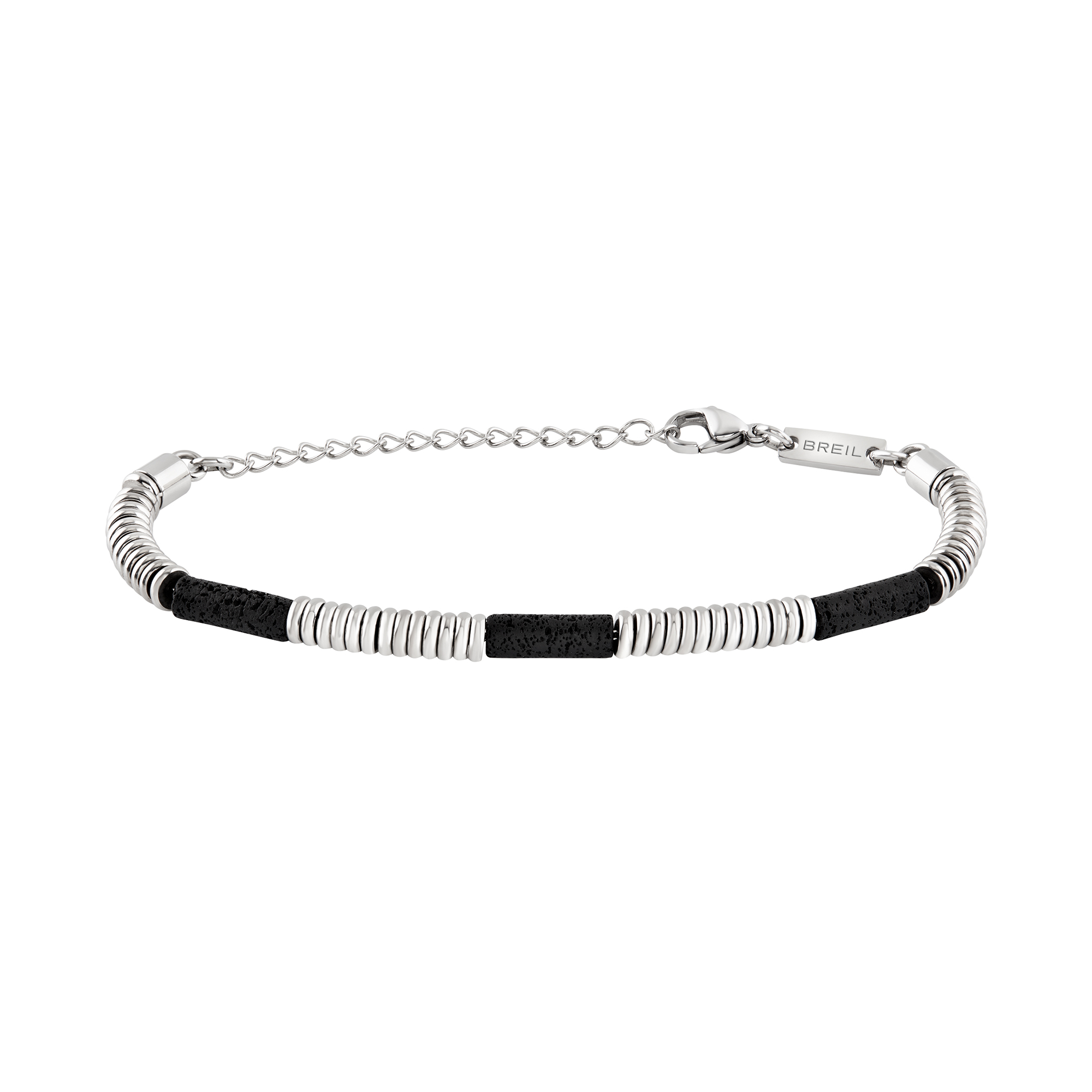 FUSION - BRACCIALE IN ACCIAIO E LAVA - TJ3875 | Breil