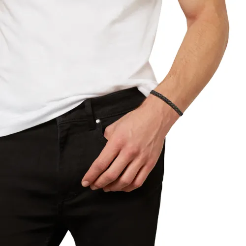 GRITTY - BRACCIALE IN ACCIAIO IP GUN SATINATO - TJ2975 | Breil