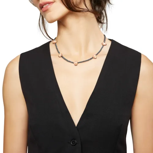 B ROCKS - COLLANA IN EMATITE E ACCIAIO IP ROSE - TJ3289 | Breil