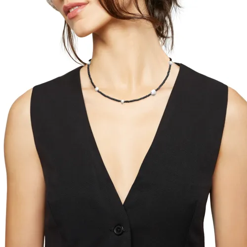 B ROCKS - COLLANA IN EMATITE CON PERLE NATURALI E ACCIAIO - TJ3297 | Breil
