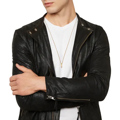 FLOW - GOLD-COLORED STEEL NECKLACE WITH PENDANT - TJ3542 | Breil
